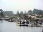 A protected harbor in the rain