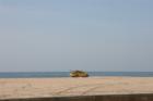 Beach across from the Waterfront Hilton and Hyatt Regency Resort