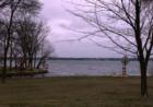 Riverside park, at the mouth of the Yahara River, overlooking lake Monona.