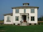 This Italianate style home sits on a "close".  The close is a park that runs in front of the home where a street would normally be.