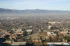View of the Missoula valley and the University of Montana from the "M".