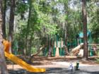 Highland Rec Center Park - enjoyable all year since it is shaded under the hammock of trees. 