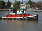 Tugboat viewed from Bayard House Restaurant 
      HomeRome.com