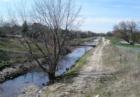 Ridenbaugh Canal near Barber Park in SE Boise before Spring filling begins