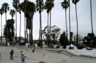 Santa Barbara's skate park with a view! Located just North of the Pier on Cabrillo. Photo by Lynda Eisenmann