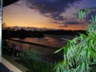 Sunset over Marina Pacifica and Naples Island, Long Beach California from Tantulum Restaurant.