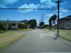 Maunaloa Ave. intersection in Kaimuki with Diamond Head in background