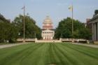 University of Rochester, Academic Quad and Rush Rhees Memorial Library.