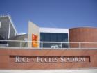 Southwest corner of Rice Eccles Stadium, museum for 2002 Winter Olympics, Salt Lake City, UT