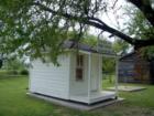 It was the smallest free standing US Post Office when it was built in the early 1950's. It continued in use as the Little Elm PO until 1969.  It now sits at Beard Park Little Elm overlooking Lake Lewisville. 