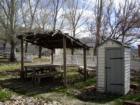 Backyard picnic area right next to the outhouse? This Is The Place Heritage Park, Salt Lake City