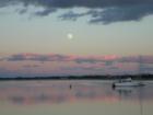 Moon over Nantucket Harbor