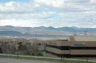 Highlands Ranch, Colorado, looking west at the front range - taken at C470 and Broadway