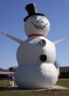 North St. Paul Snowman at the corner of Margaret St. and Hwy 36