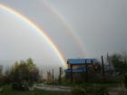 Rainbow over Berry Hill B&B Salt Spring BC Canada http://www.escapetosaltspring.com