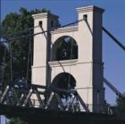 Waco's Historic Suspension Bridge was the longest single-span suspension bridge west of the Mississippi when it was completed in 1870. The bridge was built with cable supplied by the John Roebling Co., who built the Brooklyn Bridge in New York City. 