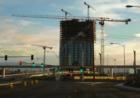 Panorama Tower 1 as the sunsets.  August 2005