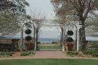 View of Lake Monona Through the Governor's Mansion Garden Trellises