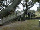 Refurbished bridge at the Whalehead Hunt Club