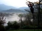 ASHEVILLE, N.C. The View of the "Mountain Goddess" from the ridge. She holds a place for quiet retreat.