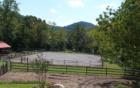 ASHEVILLE, N.C. Horse Property. Close in. Therapeutic  Riding. The riding ring with mountain view.