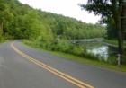 The Lackawaxen River ambles alongside The Towpath Road (when I was a child, I used to think it was the "Toe" Path. )