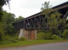 Old railroad bridge in Lackawaxen, PA.