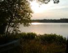 A late afternoon peek at Fairview Lake, from Route 390 in Tafton.