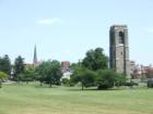 Baker Park in the Spring. Notice a couple "Spires" in the background