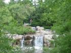 The waterfalls at Lake Katherine Nature Preserve in Palos Heights
