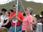Everyone Gets Involved In The Race...Grampy and Grammy Too!