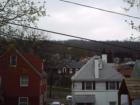 View from top of hill overlooking downtown Cumberland