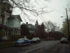 View down northbound Historic Washington St in Cumberland