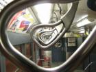 An old train displayed at the New York Transit Museum in Brooklyn