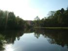 Pond bordering Stonegate North section of Carolina Trace in Sanford, NC