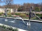 Kansas City is the City of Fountains.  Here is yet another fountain, small may it be, at the Ewing & Muriel Kauffman Memorial Garden.