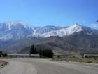 This was taken right after it had snowed.  The main road into Whitewater off the I-10 freeway.