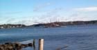 New Castle NH - Piscataqua River View with Tugs towing a barge up river.  Everywhere you look while in New Castle, you have great views!