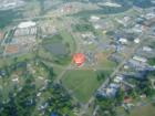 A bird's eye view of Anderson from a hot air balloon during Freedom Weekend Aloft Celebration.