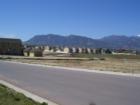New home construction; view of Cheyenne Mountain in the background