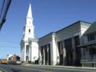 The Municipal building (City hall) on Main Street. 