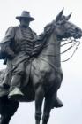Ulysses S. Grant rides on Bedford Avenue in Crown Heights. Do you know what the "S" stands for?