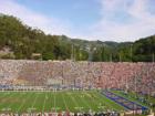 Where else can you watch a college football game in a stadium that sits directly on a major fault line?
      
      http://en.wikipedia.org/wiki/California_Memorial_Stadium