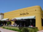 The Peet's on 4th St. is a great place to grab a coffee and sit outside.
      
      http://www.yelp.com/biz/gbjExBmlyaRlM8JoWBPJjA