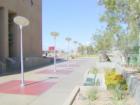 A pedestrian plaza with desert landscaping provides pleasant outdoor space at the City Hall in downtown Henderson, NV.