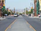 The view down Water Street, looking north to the Las Vegas valley. This is part of the Water Street Redevelopment District in Henderson, NV.