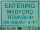 Entering Medford Township.