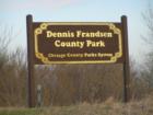 Entrance to Dennis Frandsen County Park, West Rush Lake, Chisago County, Minnesota