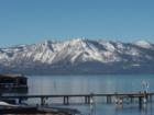 Boat House and Pier from El Dorado Beach in Al Tahoe looking West