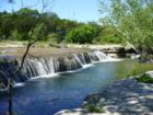 Waterfalls on the Bull Creek Greenbelt in north central Austin